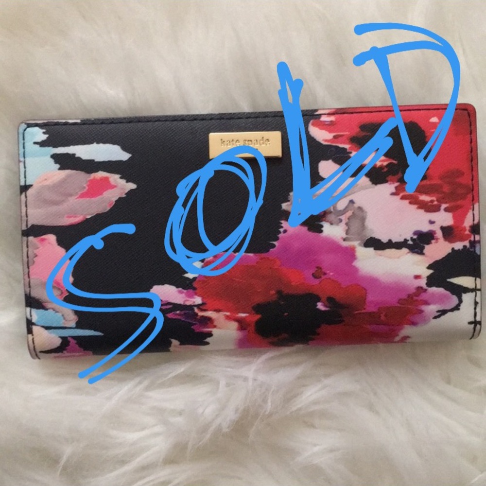 SOLD!! Kate Spade Watercolor Wallet